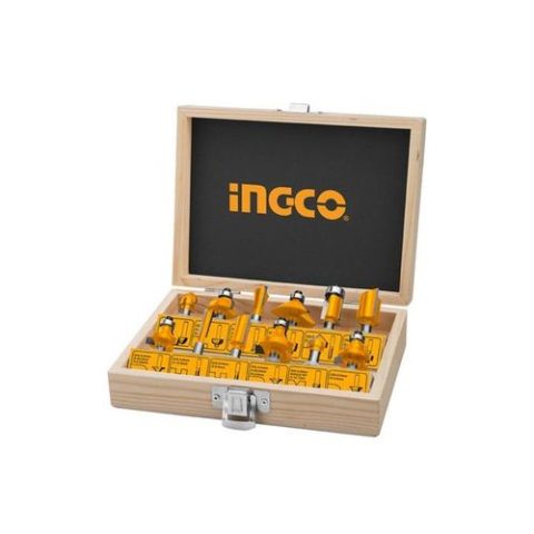 Ingco 12pcs Router Bits Set(8mm)