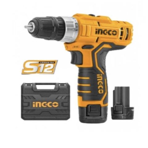 Ingco Cordless drill 12V 2Battery and Charger