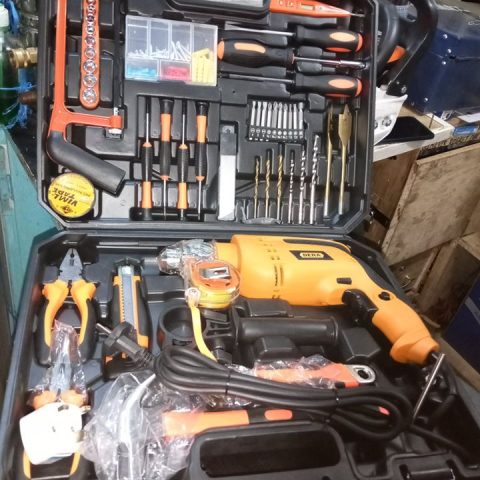 117 Pcs DRILLSET WITH 750WATTS DRILL