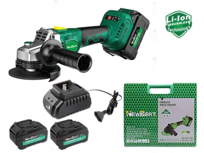NEWBEAT 21V Brushless Cordless Angle Grinder