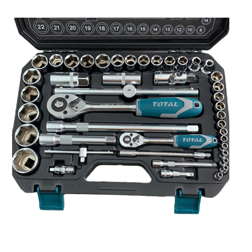 Total Socket set 44PCS 1/4"+1/2"
