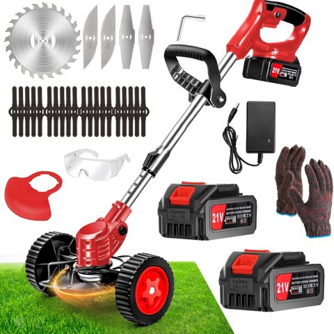 Cordless Brush Cutter with wheels
